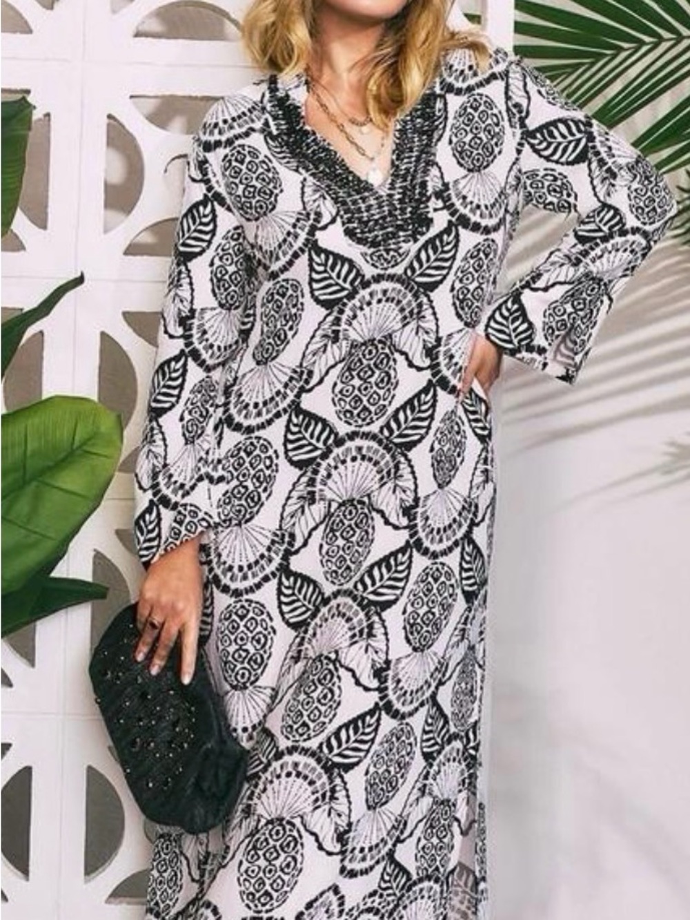 Lilly Pulitzer Irella Maxi Caftan Dress 6 - Picture 2 of 5